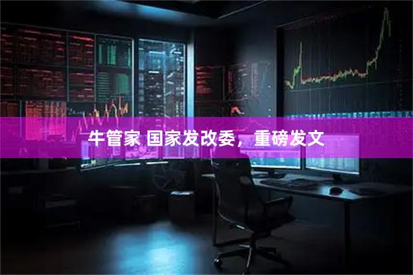 牛管家 国家发改委，重磅发文