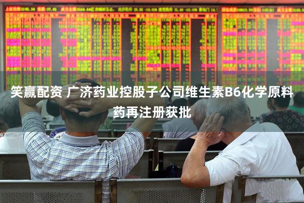 笑赢配资 广济药业控股子公司维生素B6化学原料药再注册获批