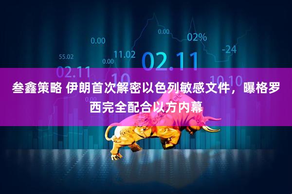 叁鑫策略 伊朗首次解密以色列敏感文件，曝格罗西完全配合以方内幕