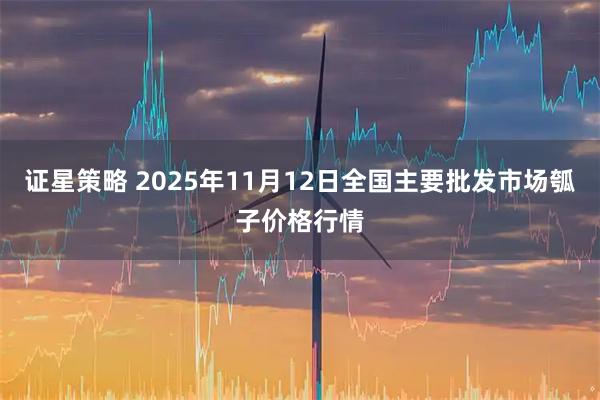 证星策略 2025年11月12日全国主要批发市场瓠子价格行情